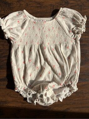 Cloud Island Floral Romper 3-6M
